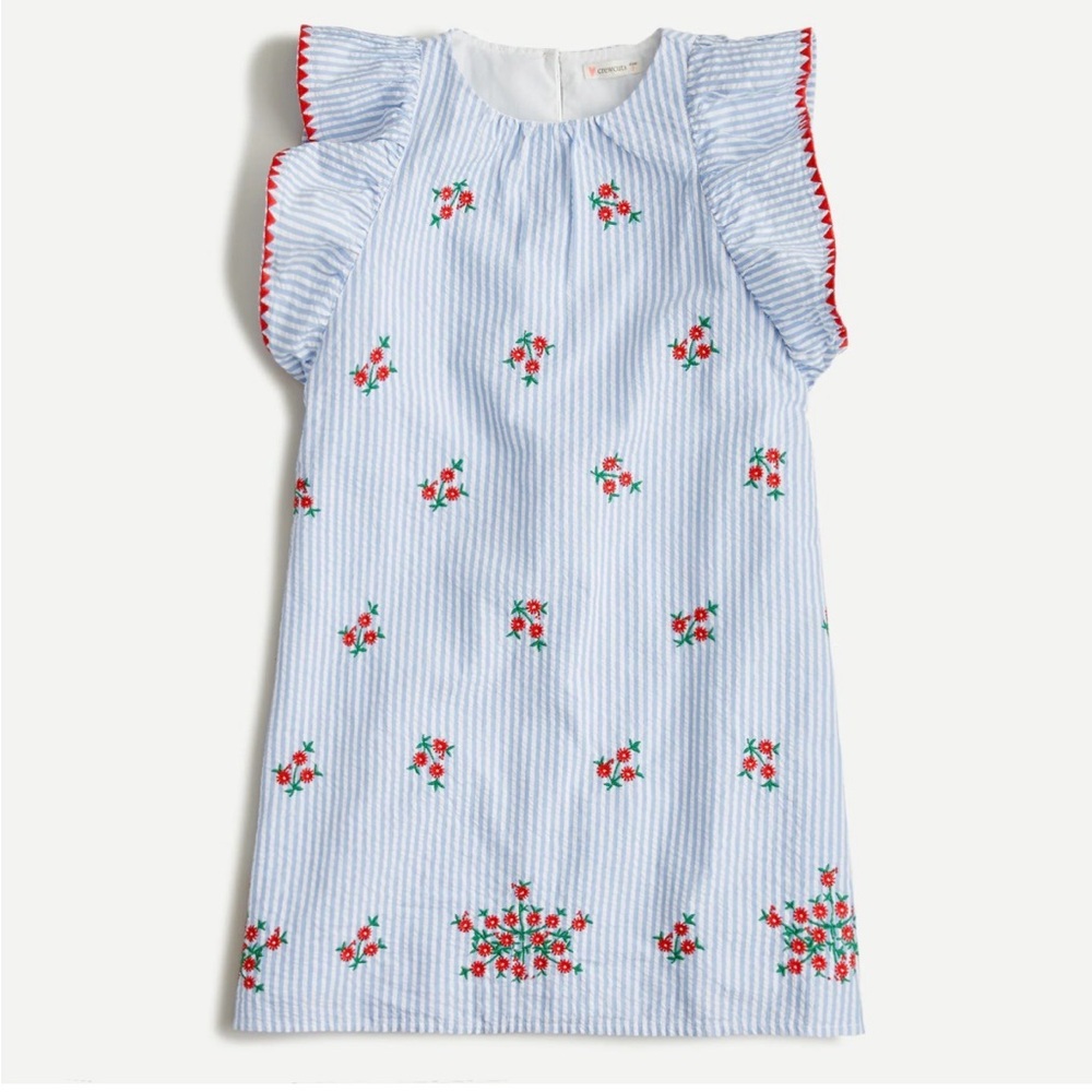 J. Crew girls sear sucker dress - size 8.